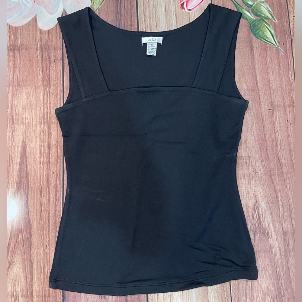 Cache Scoop Neck Blank Tank Top